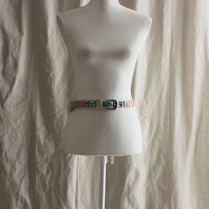 Vintage 1990s Rainbow Studded Skinny Belt