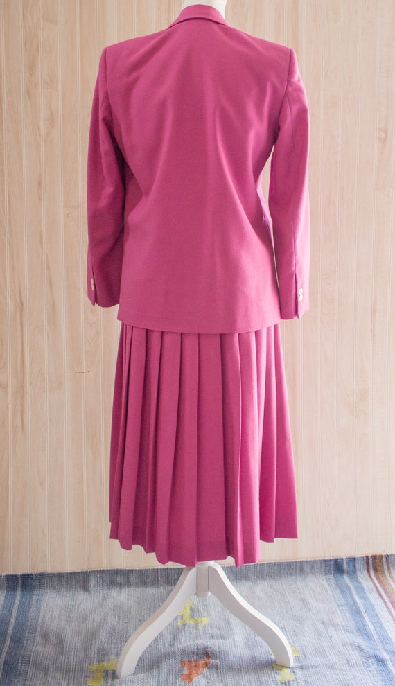 Vintage 1970s Pink Skirt Suit - image 3