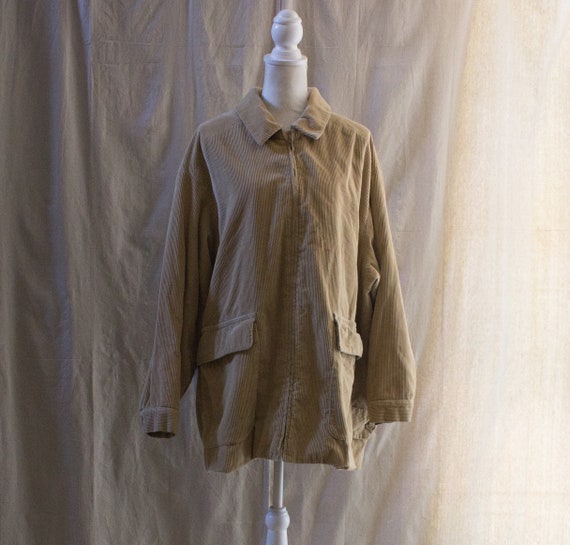 Vintage 1990s Tan Corduroy Jacket - image 2