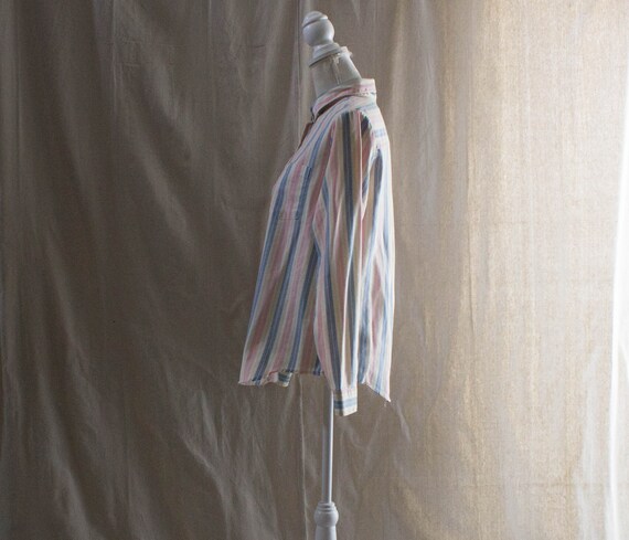 Vintage 1970s Long Sleeve Striped Shirt - image 2