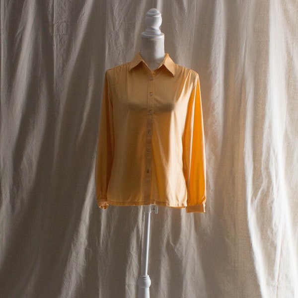 Vintage 1970s Peach Blouse