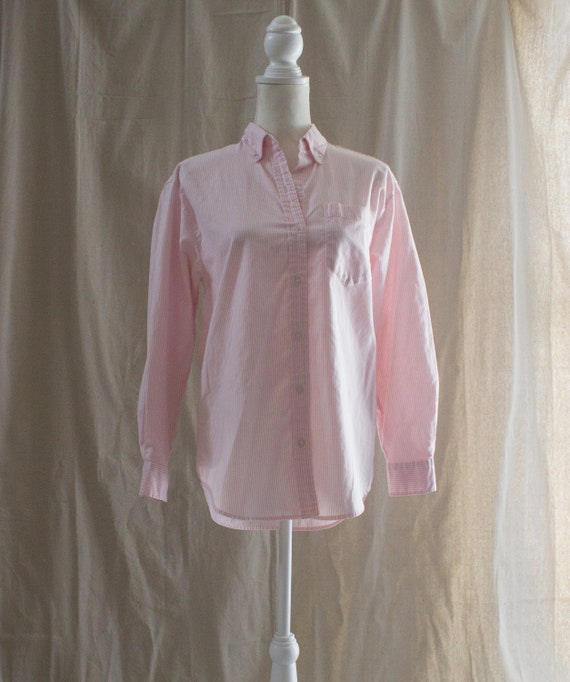 Vintage 1990s Candy Striped Shirt - image 1