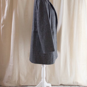 Vintage 1990s Herringbone Wool Coat image 4