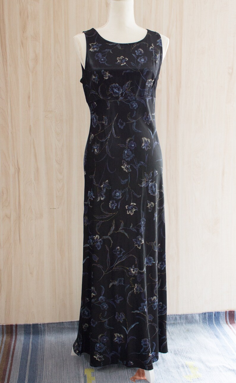 Vintage 1990s Satin Maxi Dress