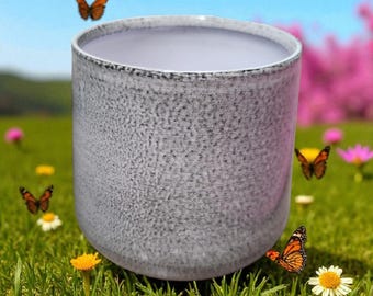 Mini vaso Bella de 3", metal, em pérola empoeirada (cinza)