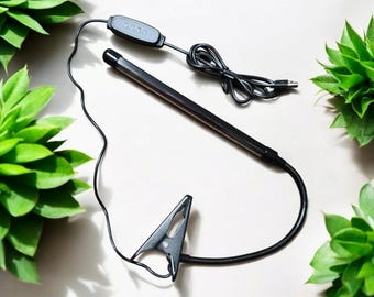 Lâmpada de cultivo LED de espectro total vermelha/azul: Luz de fixação ajustável para plantas