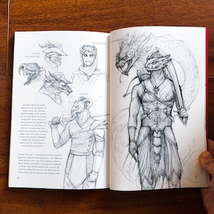 Signed fantasy art book - Denaama and Other Worlds Than These