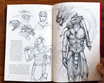 Signed fantasy art book - Denaama and Other Worlds Than These