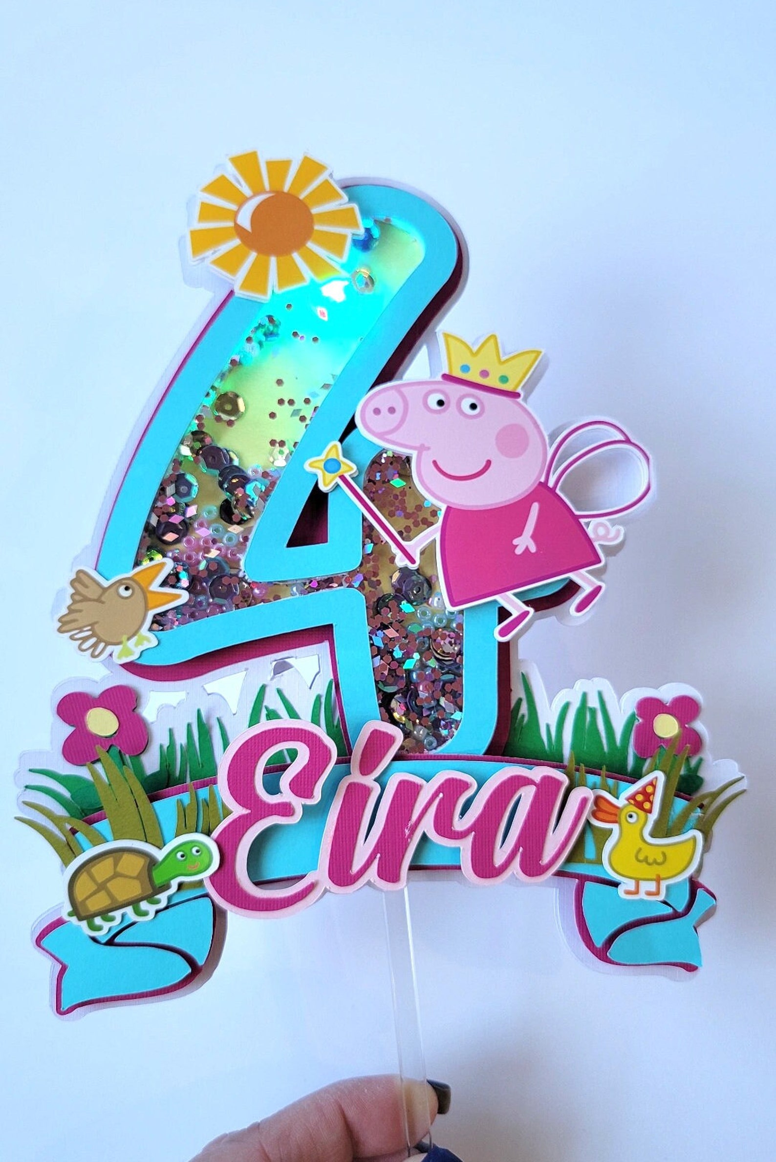 Peppa Pig Cake Topper Peppa Pig Birthday Peppa Pig Party Etsy Canada