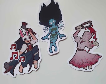 Dead By Daylight Cute Killer Stickers Huntress Nurse Spirit