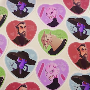 Clone Wars Villains Stickers Cad Bane Count Dooku Asajj Ventress General Grievous
