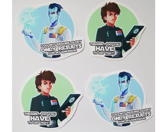 Thrawn and Eli Star Wars Vinyl Stickers