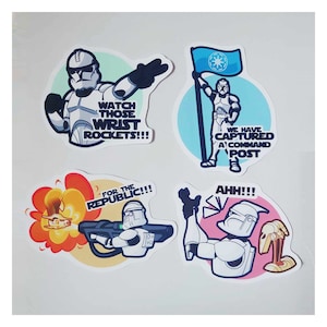 Star Wars Chaotic Clone Trooper Stickers