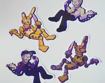 Five Nights at Freddy's William Afton Springtrap Stickers