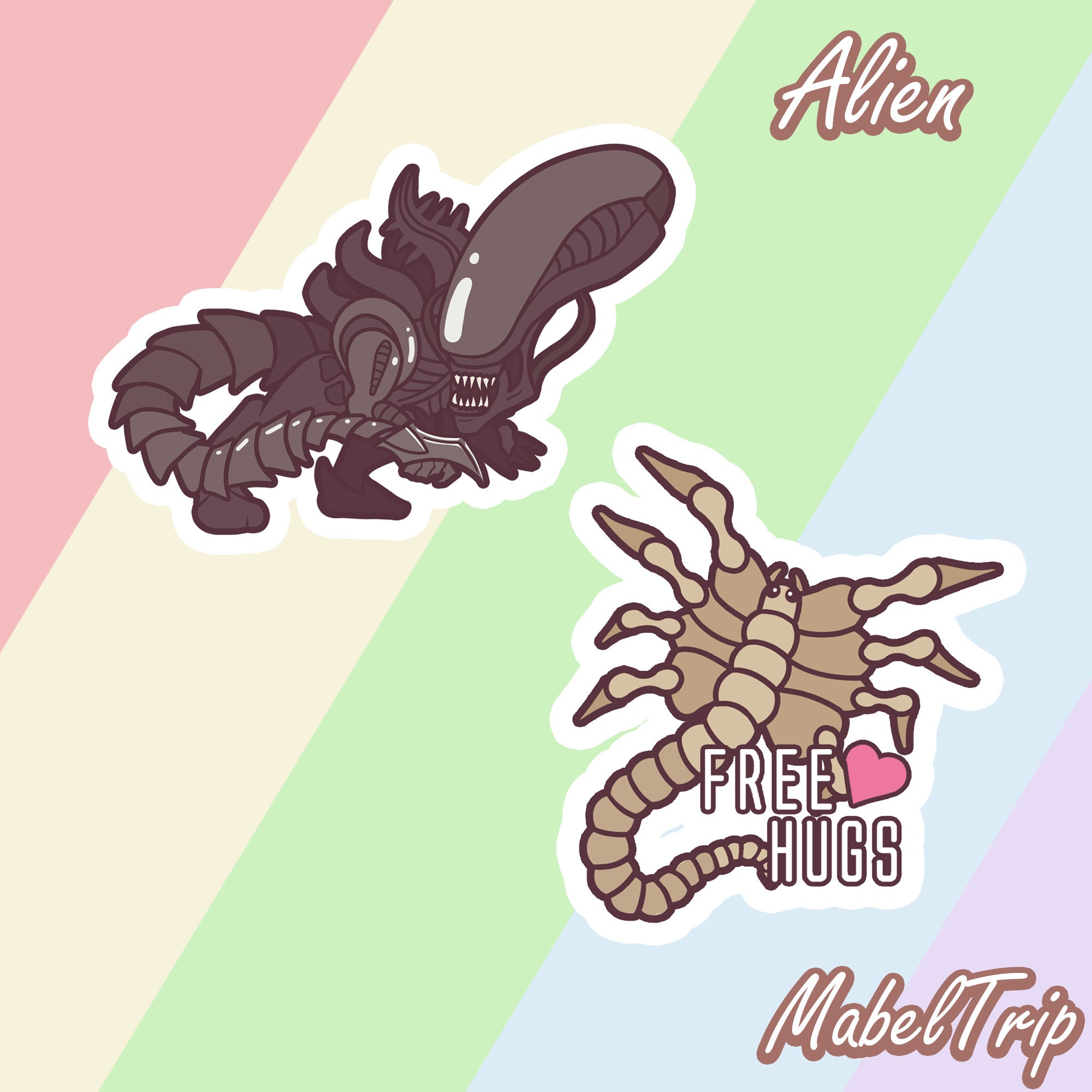 Alien Stickers - Etsy