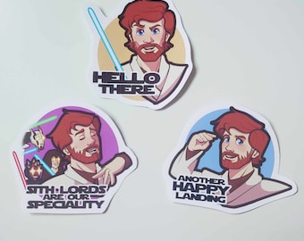 Star Wars Obi Wan Hello There Stickers