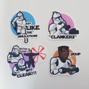 Star Wars Clone Trooper Stickers
