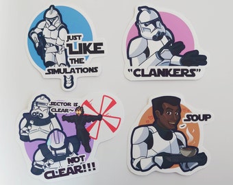 Star Wars Clone Trooper Stickers