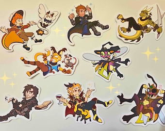 Custom Chibi Character Sticker Dungeons and Dragons OC Commission