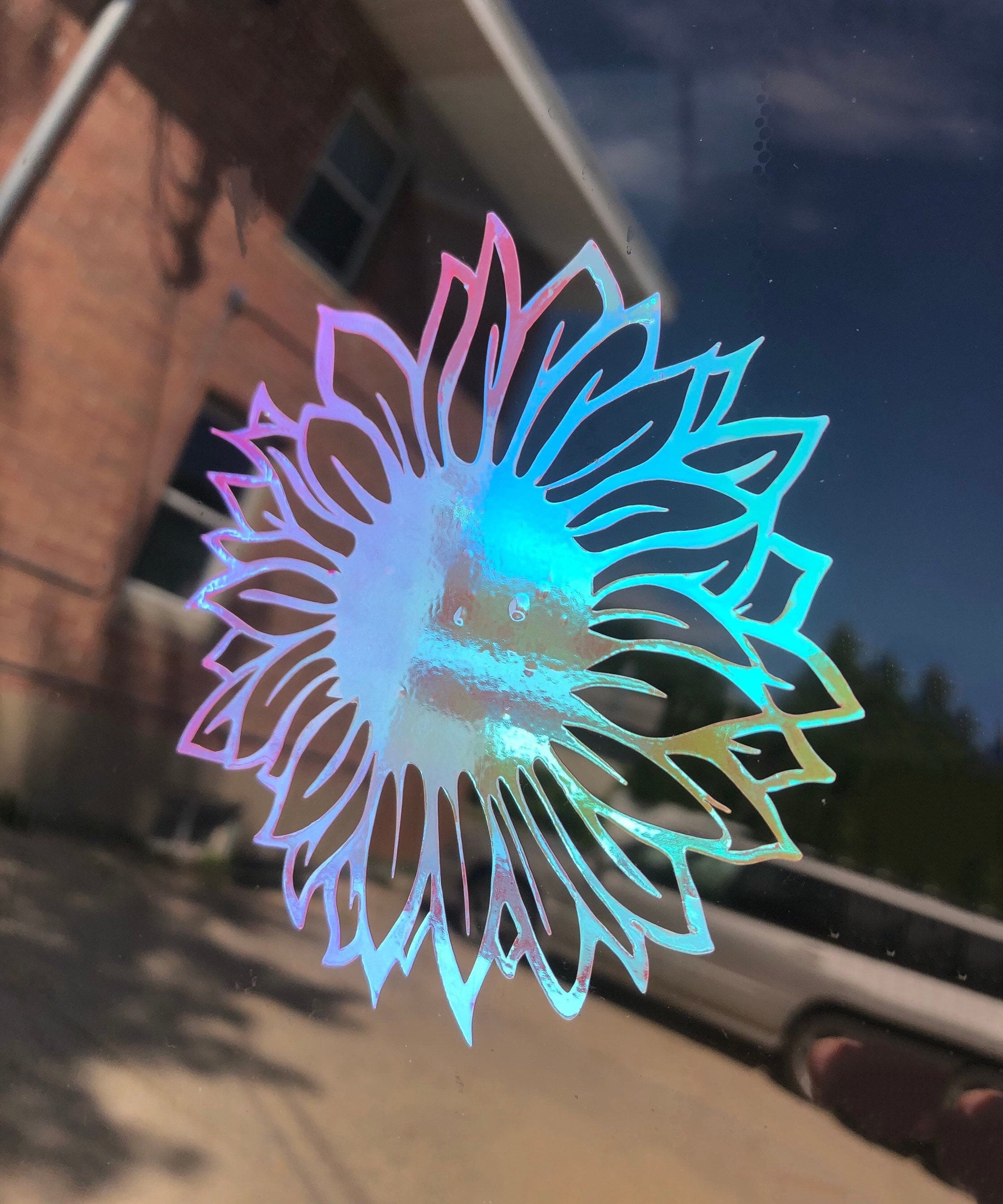 Sunflower Car Decal Sunflower Decal Car Sunflower Decal Etsy