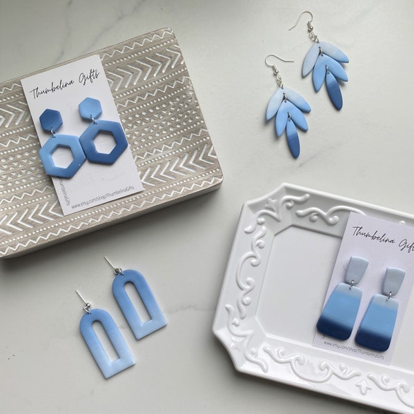 Silver Polymer Clay Jewelry Etsy