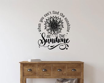 Sunflower Wall Decal Etsy