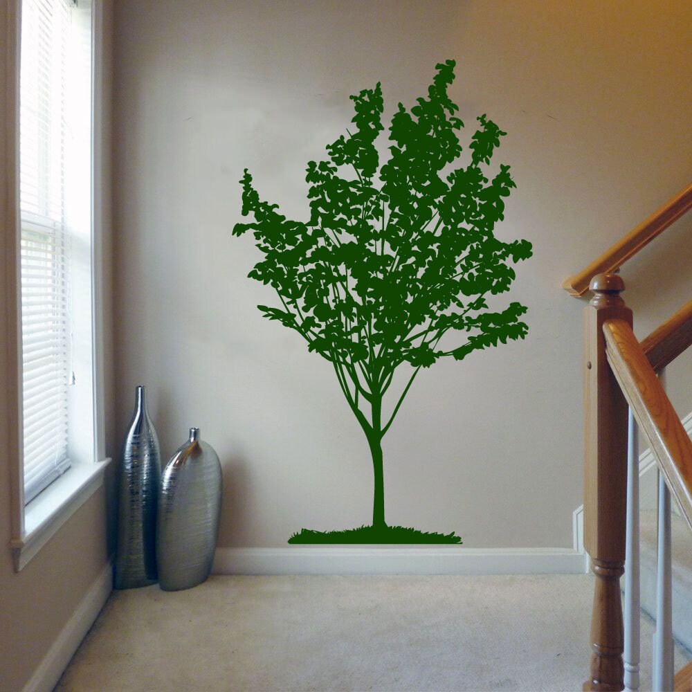 Tree Silhouette Vinyl Wall Decal Sticker Home Decor Art Etsy