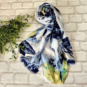 Abstract Scarf, Watercolor Scarf, must have gift, best gift,for friend, best seller, birthday idea, holiday gifts