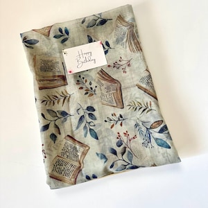 Bibliothek Bücher Lehrer Schüler Schal Literatur Bücherregal Buch Liebhaber Literatur Schal / Baumwolle Hijab Kopftuch / Geschenke für Sie / Damen Schal