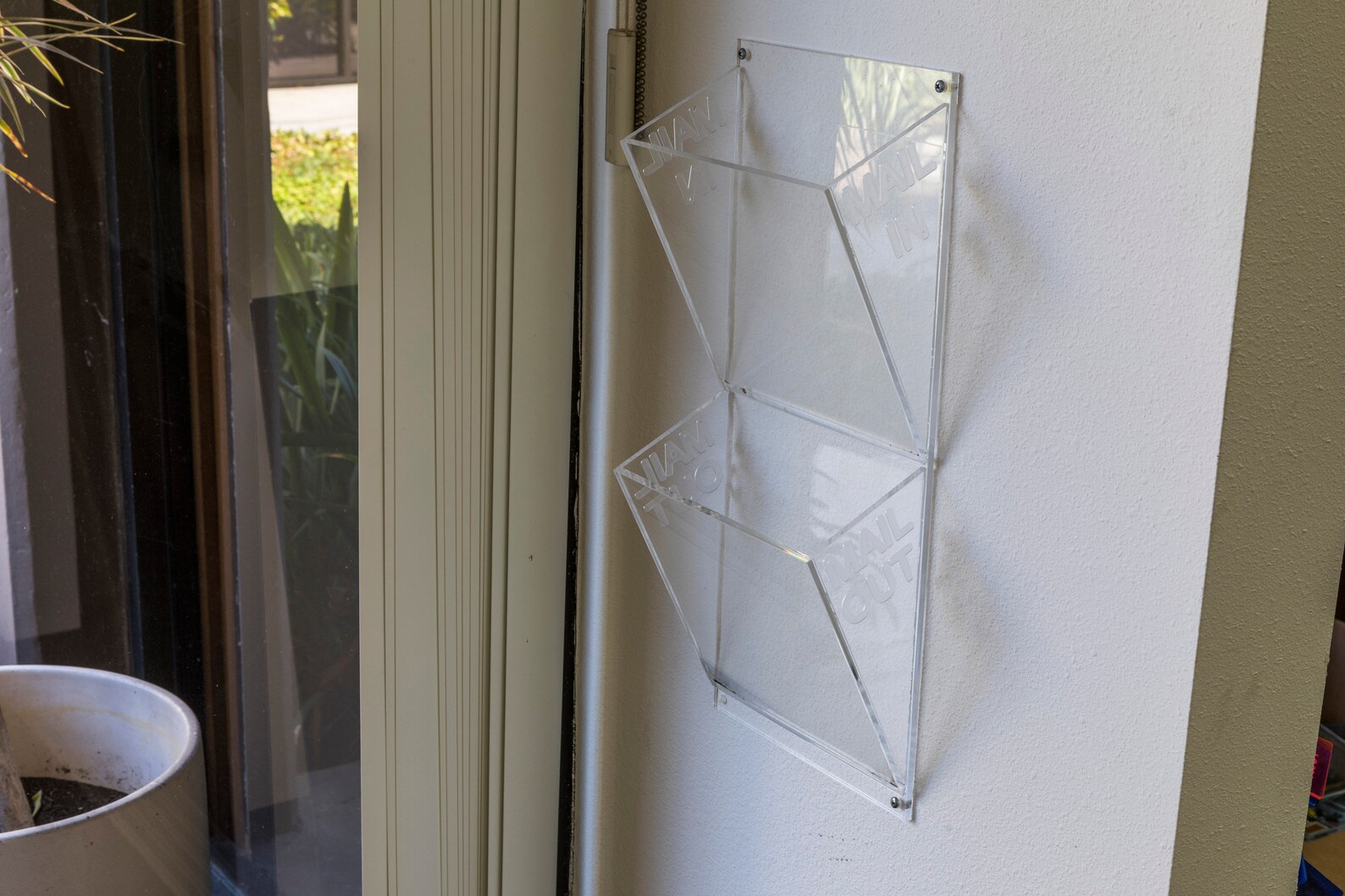 Acrylic Mailbox Holder. Wall Mounted Clear Mail Organizer Etsy