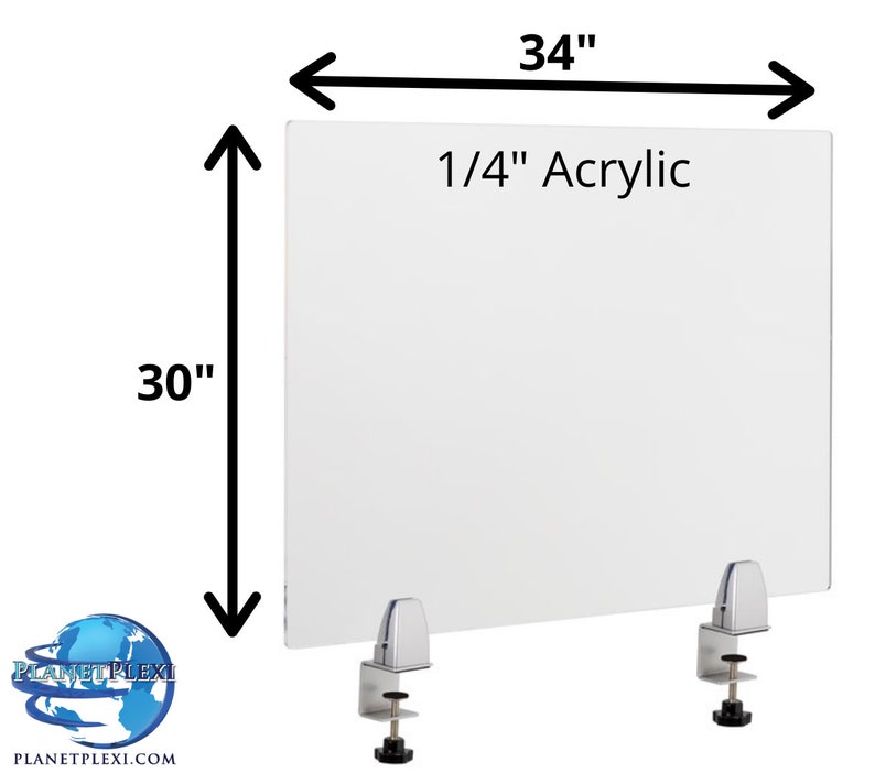Clamp On Protective Sneeze Splash Guard Made With Clear Canada Protective Sneeze Splash Guard, Acrylic Table Top Protector Canada