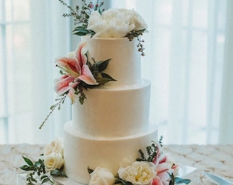 Clear Acrylic Cake Stand - Lucite Cake Riser - Plexiglass Cake Riser - Wedding Cake Pedestal - 5 sided, Open Bottom - Different Sizes