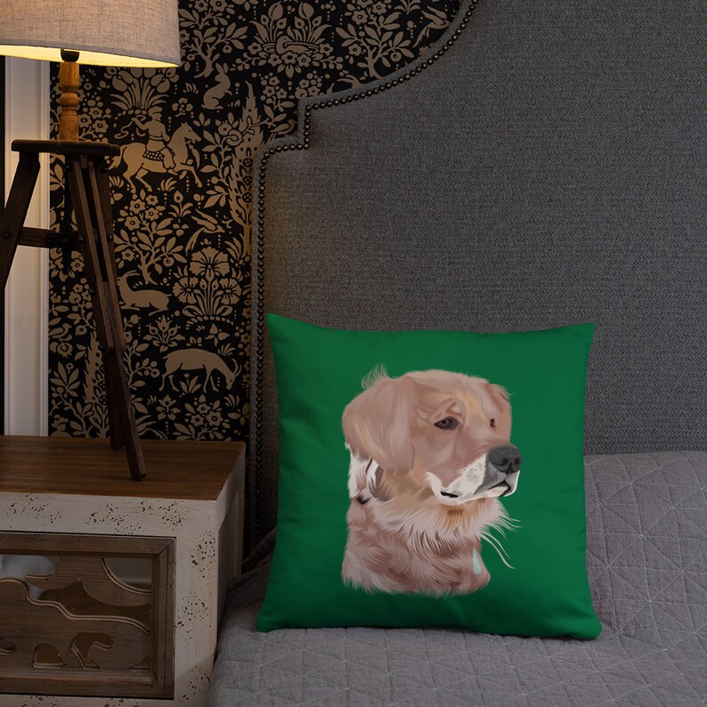 Custom Dog Pillow Custom Pet Pillow Dog Face Pillow Etsy