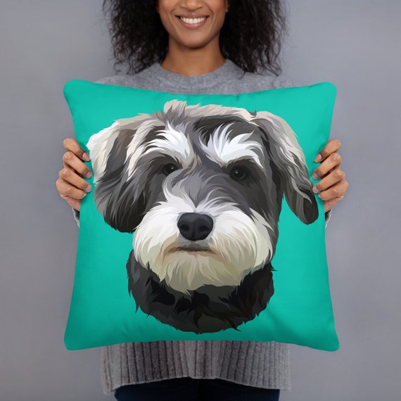 custom pillow with dog face