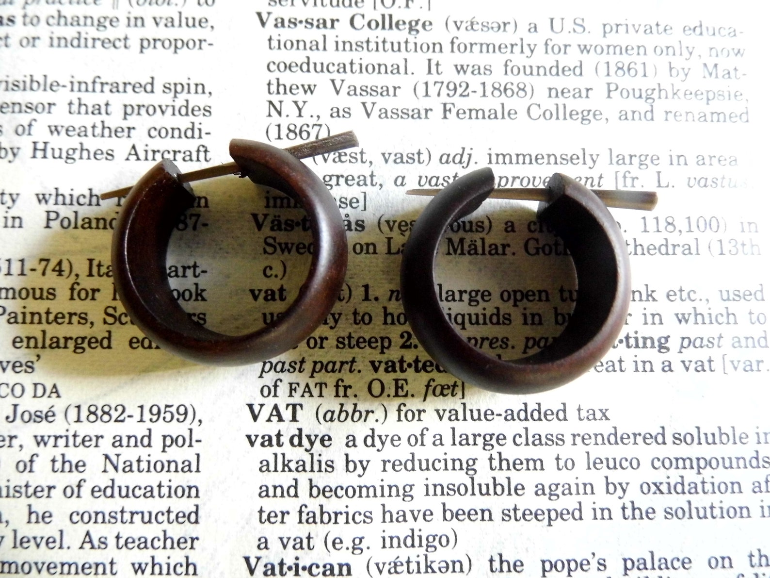 Handmade WOODEN EARRINGS Hoops // Womens Women Wood Earrings Etsy UK
