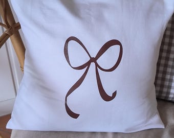 Almohada con lazo, funda de almohada