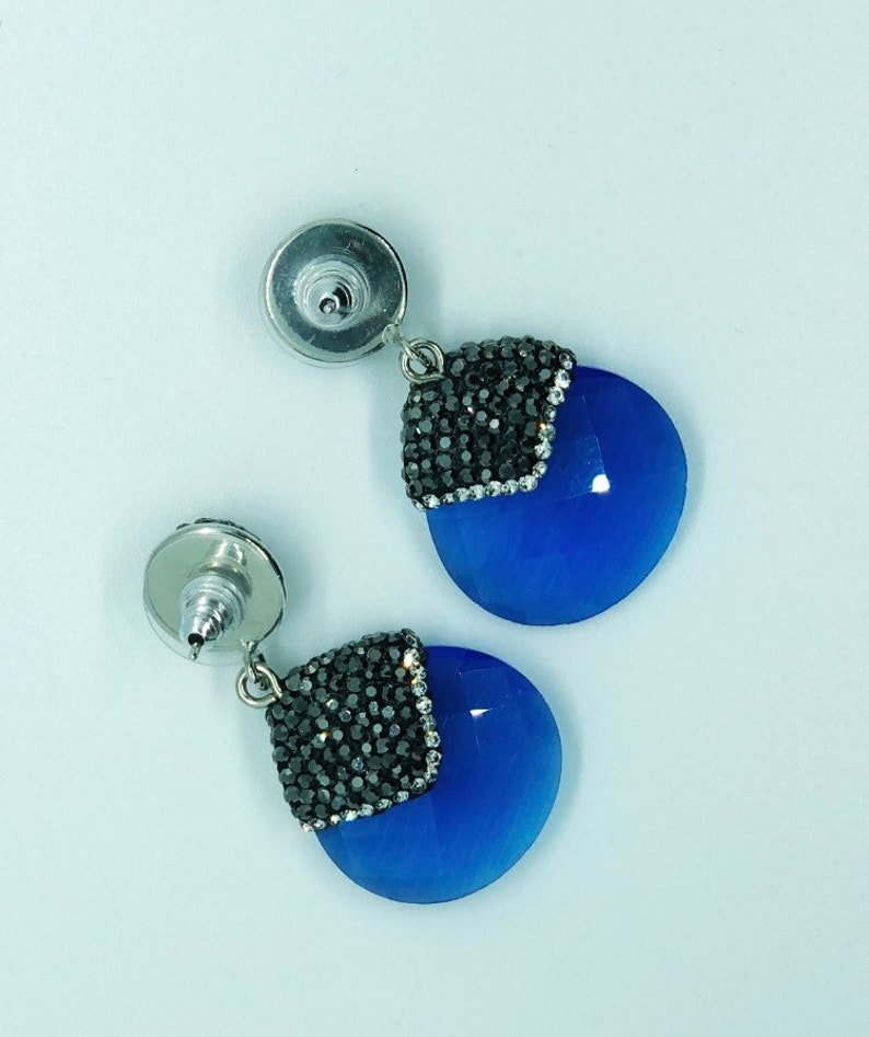 Blue Jade Earring