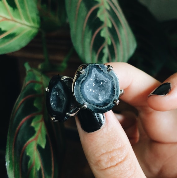 Unique Spivey Geode Cufflinks - image 1