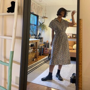 Light Weight Designer Dress No Tag | Akoya shell buttons | Natural Material | Size M