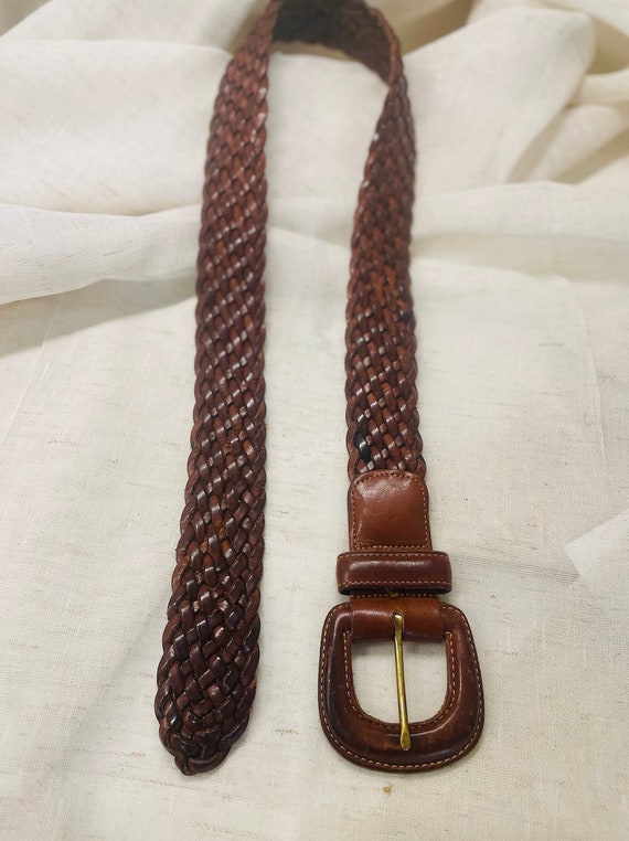 coach woven belt