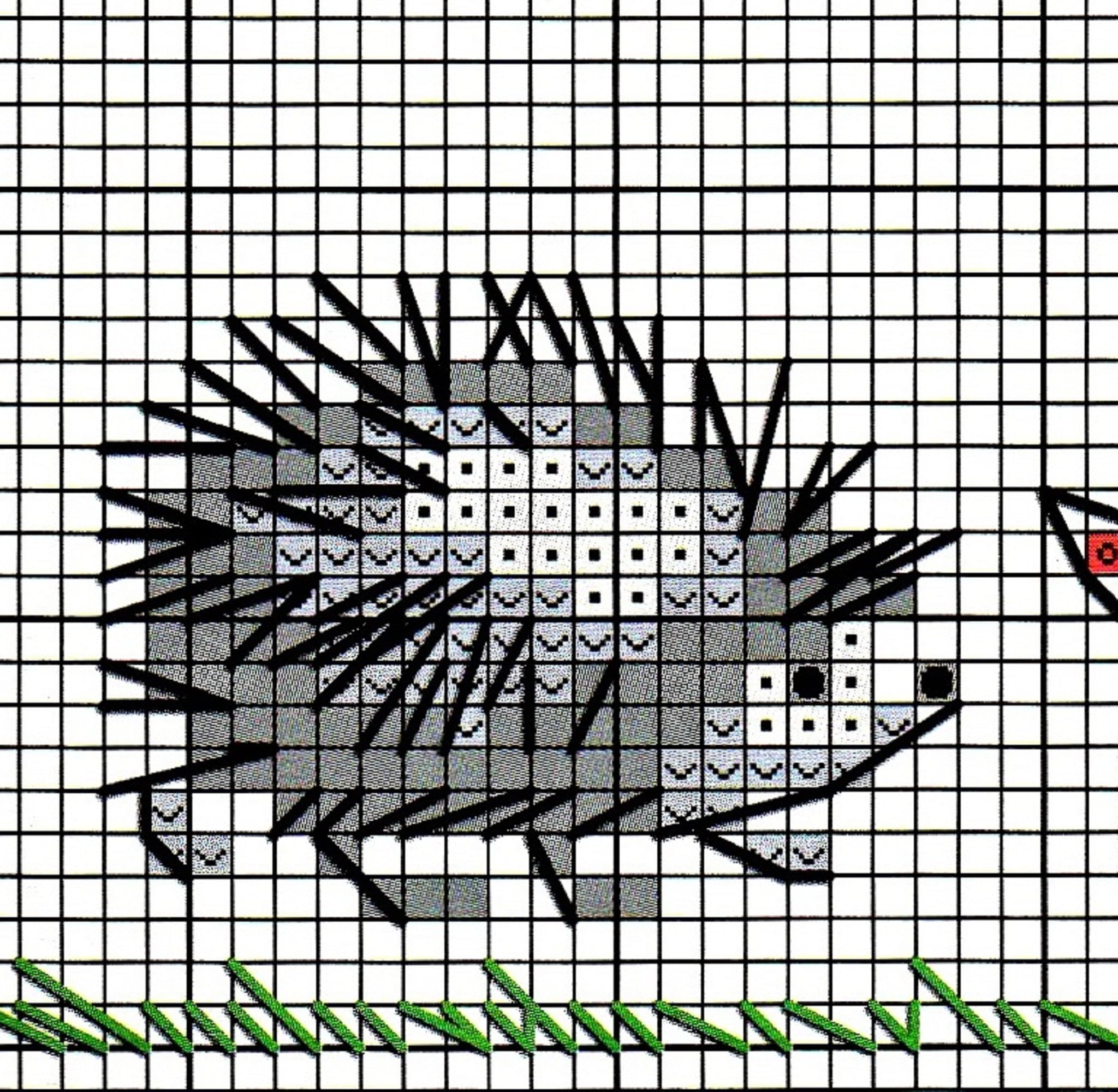 Hedgehog cross stitch pattern PDF Cottagecore cross stitch Etsy