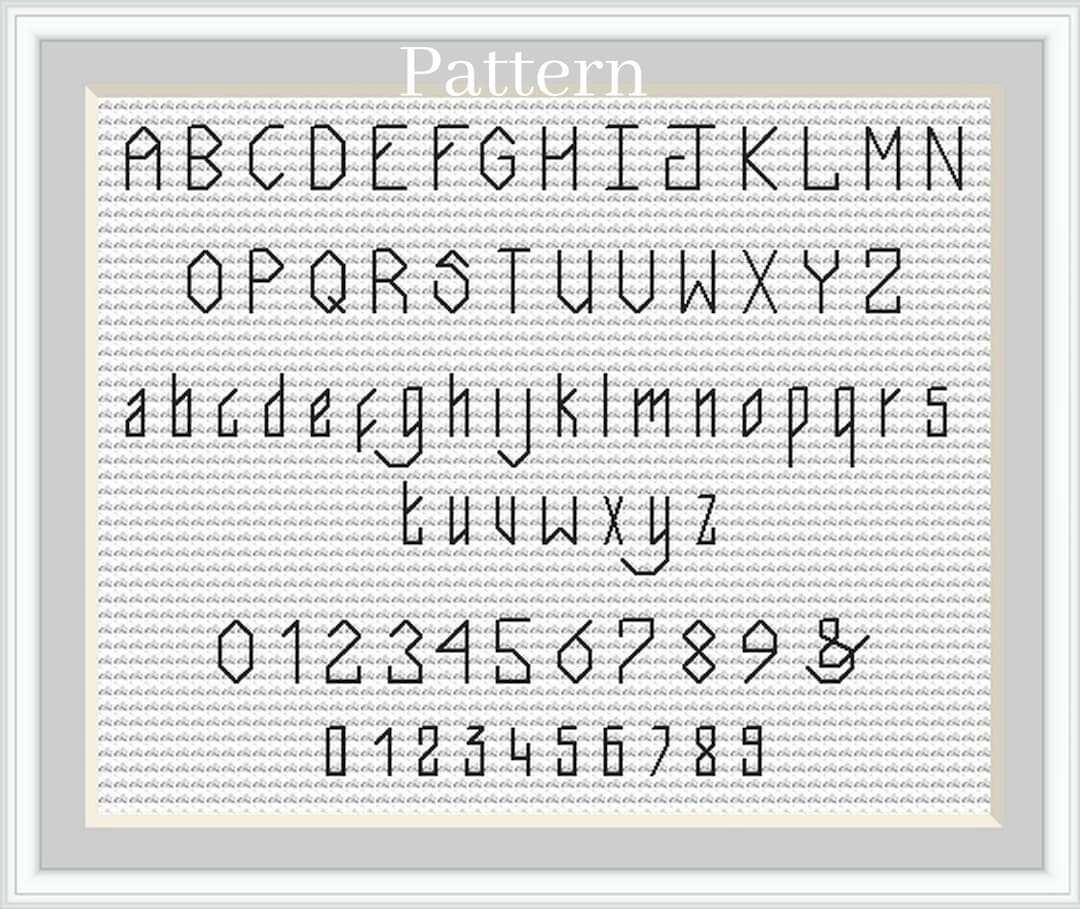 Back Stitch Alphabet, Cross Stitch Font, Alphabet Pattern, Cross Stitch