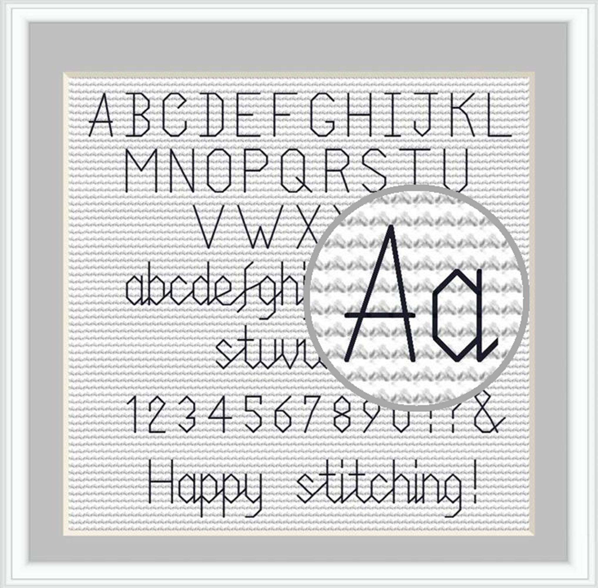 Backstitch alphabet cross stitch pattern, Cross stitch fonts, Cross stitch letters