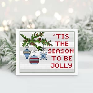 Weihnachtsgrüße Grußkarte Kreuzstichmuster mit Alphabet, Weihnachtskarte, Weihnachtskarte zum Selbermachen, Grußkarte mit ABC-Schaubild