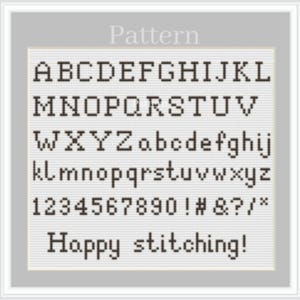 Cross stitch letters, Cross stitch alphabet pattern, Cross stitch font, Cross stitch numbers