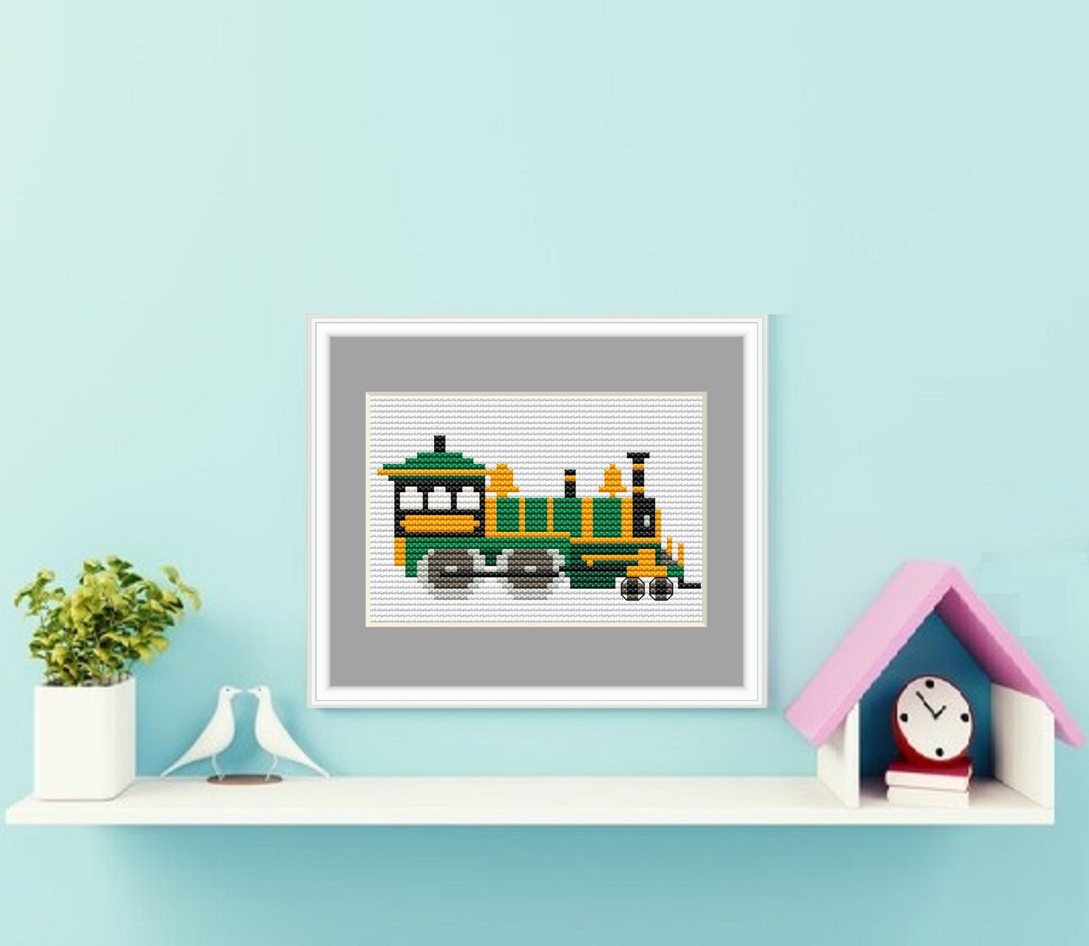 Train Cross Stitch Pattern Cross Stitch for Boys Etsy