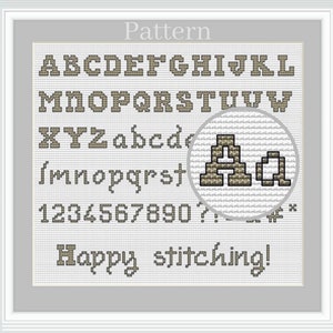 Cross stitch letters, Cross stitch font, Alphabet chart, Cross stitch numbers, ABC chart