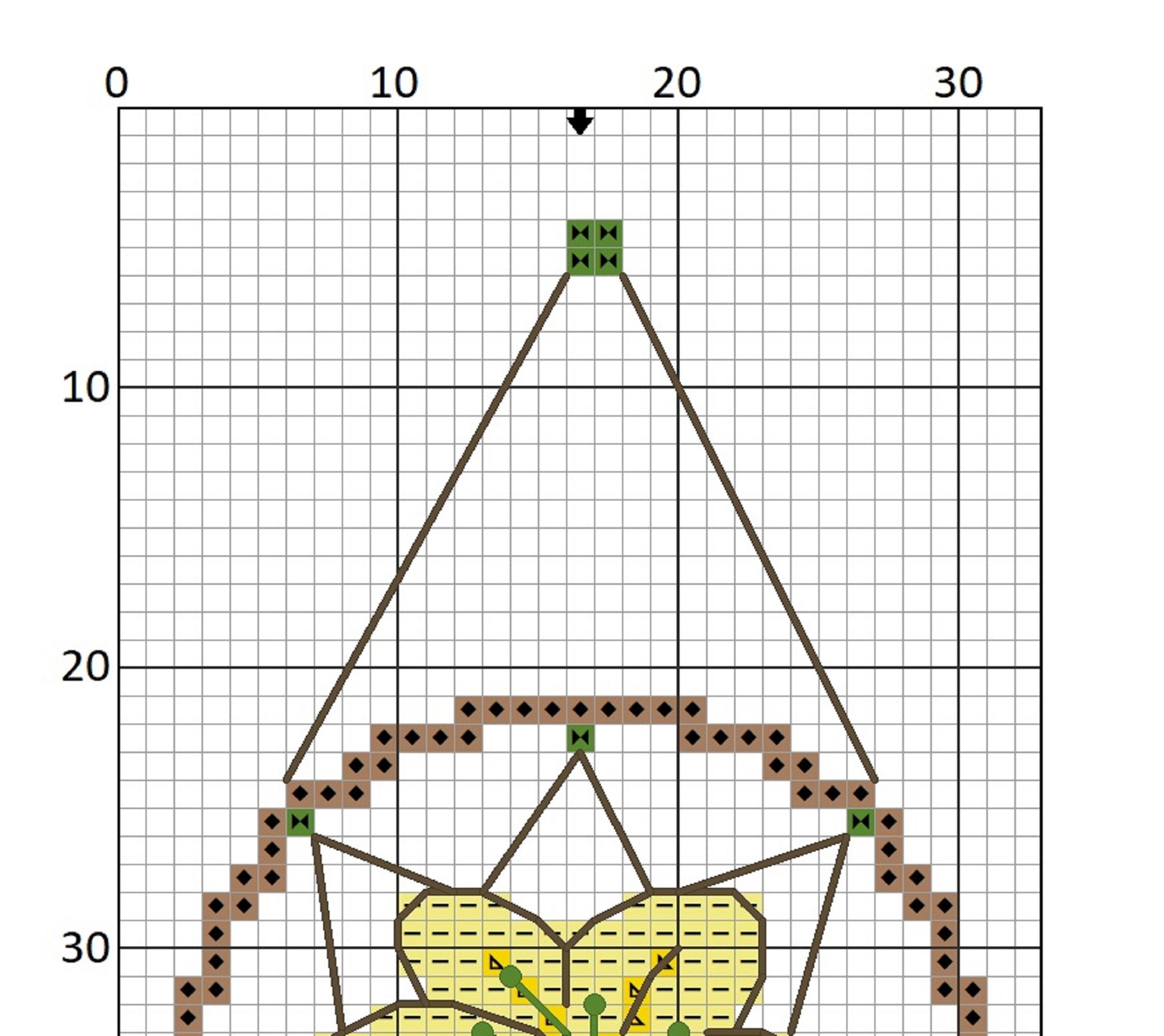 Kit Point De Croix Débutant 11CT - Motif Attrape-Rêves Loup Indien 40x50cm, Toile Imprimée, Fil DMC Inclus