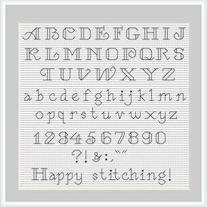 Cross stitch letters, Backstitch alphabet, Cross stitch alphabet, Back stitch alphabet pattern