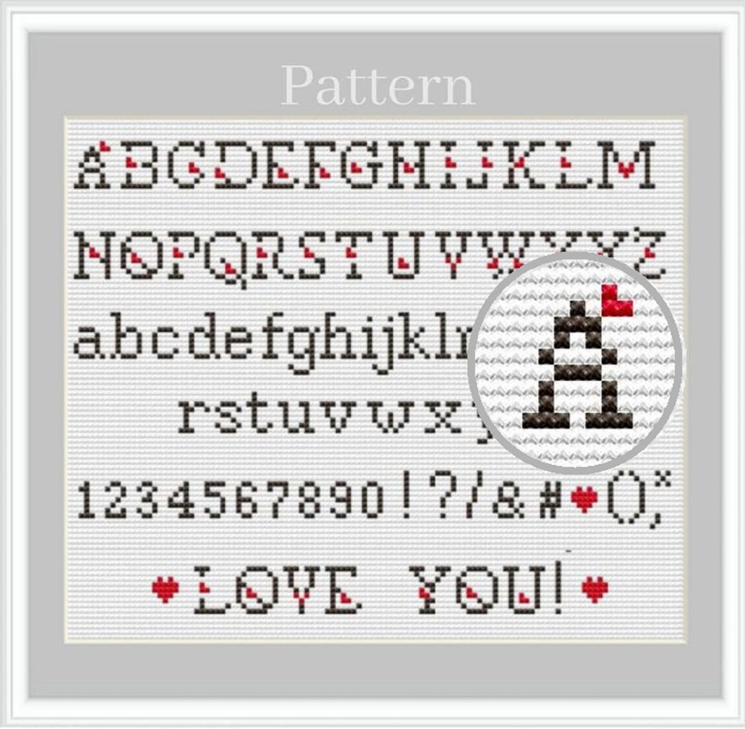 【希少！】Cross stitch letters BIBLE VALERIE LEJEUNE Cross Stitch Letters BIBLE Alphabet Design